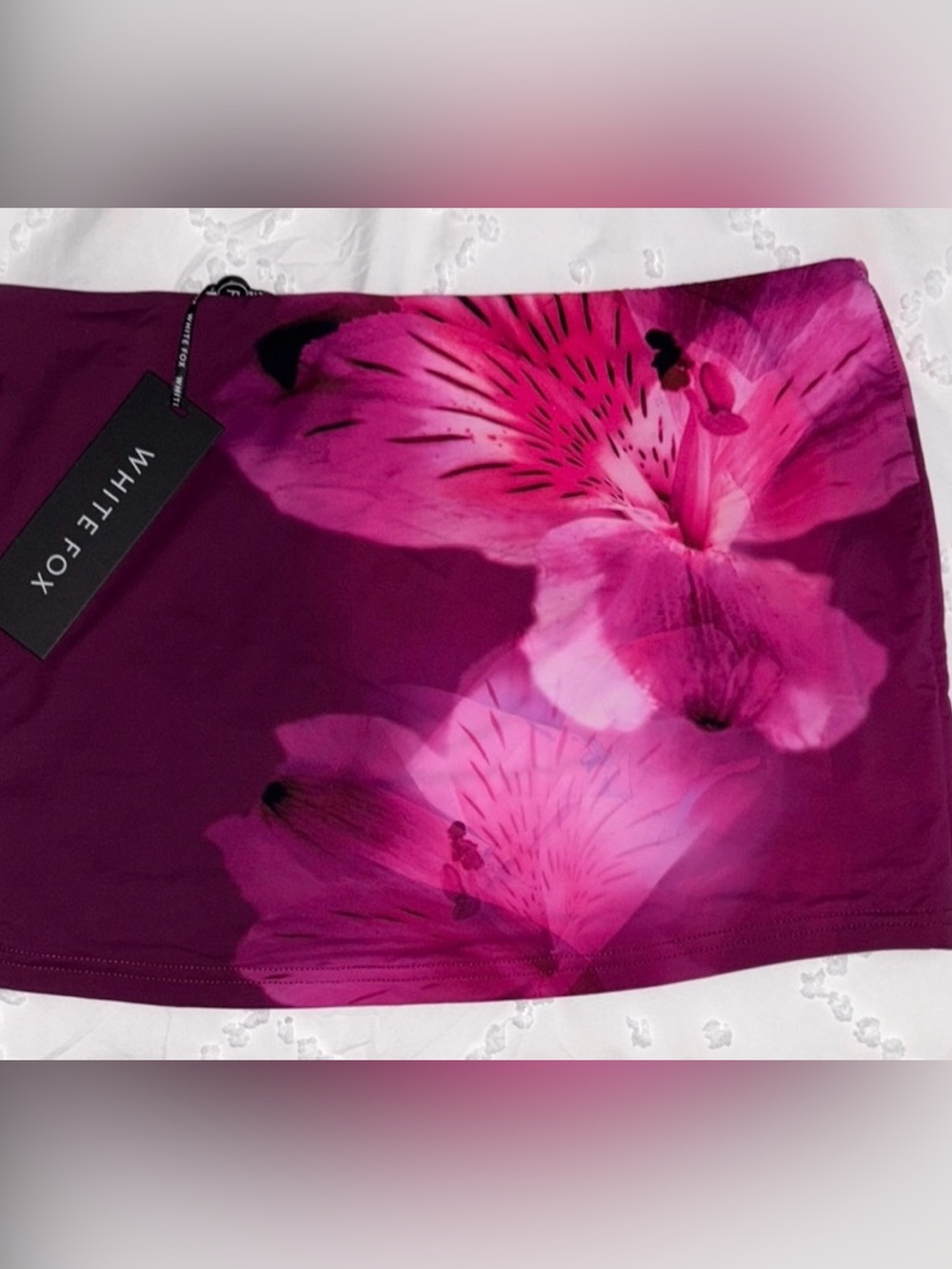 NWT White Fox Boutique Floral Mini Skirt